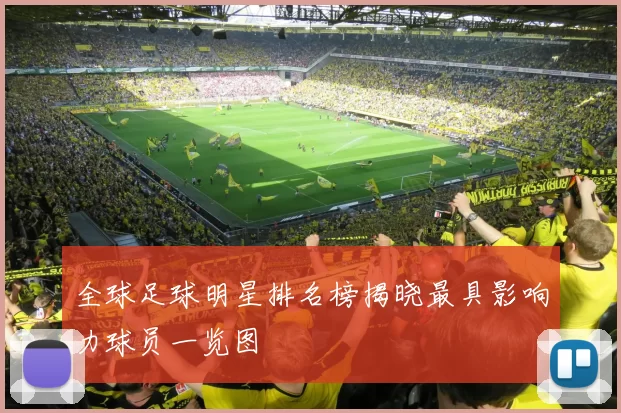 全球足球明星排名榜揭晓最具影响力球员一览图